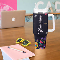 Personalized Chingona Tumbler With Handle Custom Name Latina Mexican Girl In A World Full Of Princesses Be A Chingona