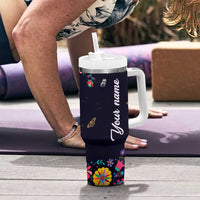 Personalized Chingona Tumbler With Handle Custom Name Latina Mexican Girl In A World Full Of Princesses Be A Chingona