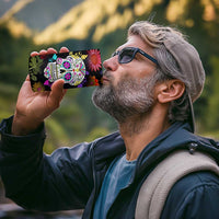 Personalized Gift 4 in 1 Can Cooler Tumbler Custom Name Sugar Skull Mexican Art Birthday Christmas Gifts for Her - Wonder Print Shop