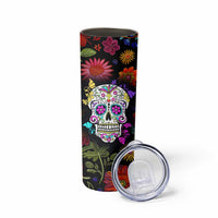 Personalized Gift Skinny Tumbler Custom Name Sugar Skull Mexican Art Birthday Christmas Gifts for Her - Wonder Print Shop