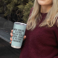 Funny Coworker Gifts Tumbler Cup Work Forecast Sarcastic Gag Present for Boss Employer Teal Mint - Wonder Print Shop