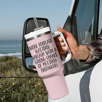 Funny Coworker Gifts Tumbler With Handle Work Forecast Sarcastic Gag Present for Boss Employer Pink - Wonder Print Shop
