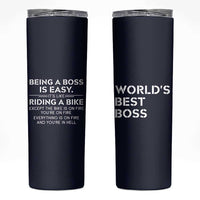 Funny Boss Gifts Skinny Tumbler Birthday Christmas Gift from Employees - Wonder Print Shop