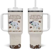 Dog Mom Gifts Tumbler With Handle Mothers Day Dog Lovers We Make Eye Contact While I Poop