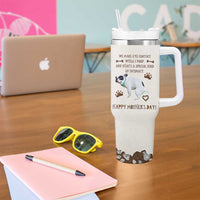 Dog Mom Gifts Tumbler With Handle Mothers Day Dog Lovers We Make Eye Contact While I Poop