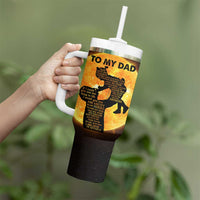 Dad Gifts From Daughter Tumbler With Handle Fathers Day Girl Dad
