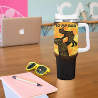 Dad Gifts From Daughter Tumbler With Handle Fathers Day Girl Dad
