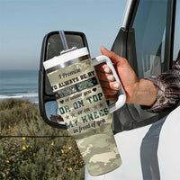 Anniversary Gift For Men Tumbler With Handle I Promise To Always Be By Your Side Camo Valentines Day
