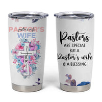 Gifts For Pastor Wife Tumbler Cup Pastors Wives Flower Cross Christian Gifts For Women