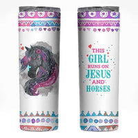Christian Gifts For Horse Lover Skinny Tumbler Horse Gifts For Girls Teenage Daughter Sister Friends Bestie Niece