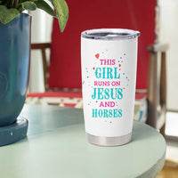 Christian Gifts For Horse Lover Tumbler Cup Horse Gifts For Girls Teenage Daughter Sister Friends Bestie Niece