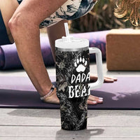 Gifts For Dad Tumbler With Handle Dada Bear American Flag - Wonder Print Shop