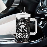 Gifts For Dad Tumbler With Handle Dada Bear American Flag - Wonder Print Shop
