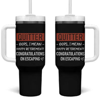 Funny Retirement Gifts Tumbler With Handle Coworker Leaving Goodbye Gift