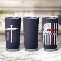 Personalized Christian Gifts For Men Tumbler Cup Custom Name Man Of God Bible Verse Religious Gift