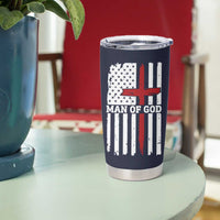 Personalized Christian Gifts For Men Tumbler Cup Custom Name Man Of God Bible Verse Religious Gift