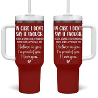 Romantic Gift for Her Tumbler With Handle Love Reminder Appreciation Message I Love You