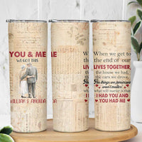 Personalized Anniversary Gift Skinny Tumbler Custome Name You And Me Forever Love