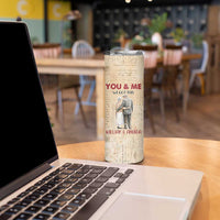 Personalized Anniversary Gift Skinny Tumbler Custome Name You And Me Forever Love