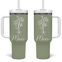 Mothers Day Gifts For New Mom 2025 Tumbler With Handle Flower First Time Mom Gift