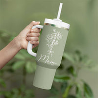 Mothers Day Gifts For New Mom 2025 Tumbler With Handle Flower First Time Mom Gift