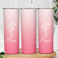 Mothers Day Gifts For New Mom 2025 Skinny Tumbler Flower First Time Mom Gift Pink