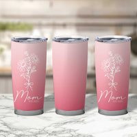 Mothers Day Gifts For New Mom 2025 Tumbler Cup Flower First Time Mom Gift Pink