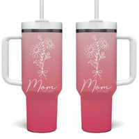 Mothers Day Gifts For New Mom 2025 Tumbler With Handle Flower First Time Mom Gift Pink