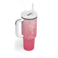 Mothers Day Gifts For New Mom 2025 Tumbler With Handle Flower First Time Mom Gift Pink