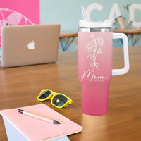 Mothers Day Gifts For New Mom 2025 Tumbler With Handle Flower First Time Mom Gift Pink