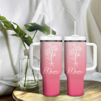 Mothers Day Gifts For New Mom 2025 Tumbler With Handle Flower First Time Mom Gift Pink