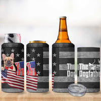 The Dogfather 4 in 1 Can Cooler Tumbler English Bulldog Dog Father Dad Owner Funny Cute Pup Doggo