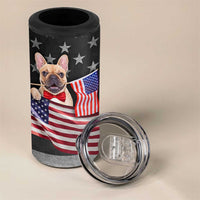 The Dogfather 4 in 1 Can Cooler Tumbler English Bulldog Dog Father Dad Owner Funny Cute Pup Doggo