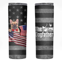 The Dogfather Skinny Tumbler English Bulldog Dog Father Dad Owner Funny Cute Pup Doggo