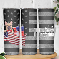 The Dogfather Skinny Tumbler English Bulldog Dog Father Dad Owner Funny Cute Pup Doggo