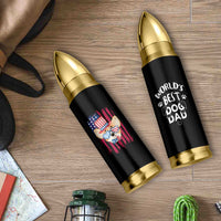 Dog Dad Gifts Bullet Tumbler Funny Cute Pup Doggo American Flag
