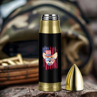 Dog Dad Gifts Bullet Tumbler Funny Cute Pup Doggo American Flag