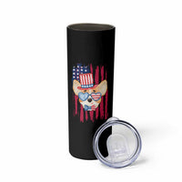 Dog Dad Gifts Skinny Tumbler Funny Cute Pup Doggo American Flag