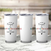 Thank You Gifts Tumbler Cup Never Forget The Difference You Make Appreciation Gift - Wonder Print Shop