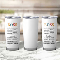 Thank You Gifts For Boss Tumbler Cup Leader Manager Office Coworker Funny Christmas Birthday Gift