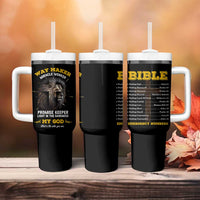 Christian Gifts for Men Tumbler With Handle Vintage Waymaker Miracle Worker Lion Faith Believer