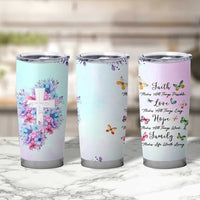 Christian Gifts For Women Tumbler Cup Faith Mothers Day Bible Verse Encouragement Gifts Flower Coffee Cup