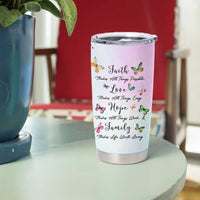 Christian Gifts For Women Tumbler Cup Faith Mothers Day Bible Verse Encouragement Gifts Flower Coffee Cup