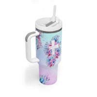 Christian Gifts For Women Tumbler With Handle Faith Mothers Day Bible Verse Encouragement Gifts Flower Coffee Cup