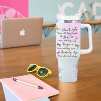Christian Gifts For Women Tumbler With Handle Faith Mothers Day Bible Verse Encouragement Gifts Flower Coffee Cup