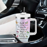 Christian Gifts For Women Tumbler With Handle Faith Mothers Day Bible Verse Encouragement Gifts Flower Coffee Cup
