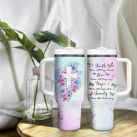 Christian Gifts For Women Tumbler With Handle Faith Mothers Day Bible Verse Encouragement Gifts Flower Coffee Cup