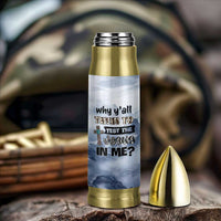 Funny Christian Bullet Tumbler Why Y'All Trying To Test The Jesus In Me