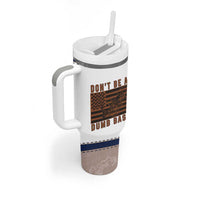 Funny Fishing Tumbler With Handle Dont Be A Dumb Bass Fisherman Fathers Day Gifts US Flag