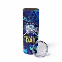 Funny Fishing Gift Skinny Tumbler Reel Cool Dad Gifts American Flag - Wonder Print Shop